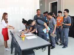 ลงทะเบียนรับเอกสารประกอบการฝึกอบรม