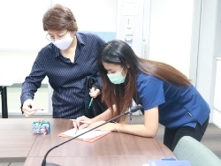 ลงทะเบียนรับเอกสารประกอบการฝึกอบรม