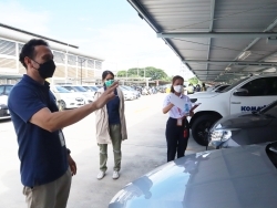 การตรวจสอบความปลอดภัยรอบตัวรถตามกระบวนการ KYT