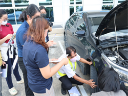 การตรวจสอบสภาพยางและระบบรองรับน้ำหนักบรรทุกเบื้องต้น
