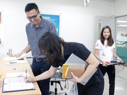 ลงทะเบียนรับเอกสารประกอบการฝึกอบรม