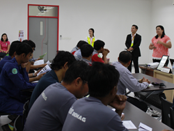 กล่าวต้อนรับพร้อมให้แนวทางในการดำเนินงานอย่างปลอดภัย