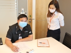 ลงทะเบียนรับเอกสารประกอบการฝึกอบรม