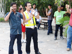 จำลองสถานการณ์  ขั้นตอนการปฏิบัติการณ์รับมือกับสถานการณ์ฉุกเฉิน Emergency Calling Standard