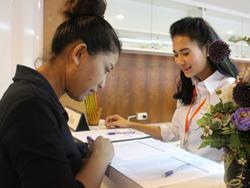 ลงทะเียนรับเอกสารประกอบการฝึกอบรม