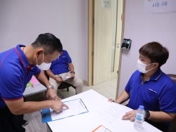 ลงทะเบียนรับเอกสารประกอบการฝึกอบรม 