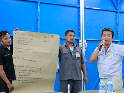 นำเสนอผลงานที่ได้จากการดำเนินงานร่วมกัน