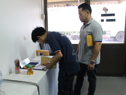 ลงทะเบียนรับเอกสารประกอบการฝึกอบรม