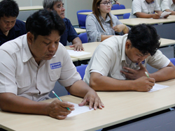 ลงทะเบียนทดสอบความรู้ก่อน และหลังการฝึกอบรม