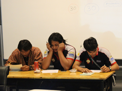 ลงทะเบียนทดสอบความรู้ก่อน และหลังการฝึกอบรม