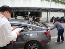 การตรวจสอบความปลอดภัยรอบตัวรถ