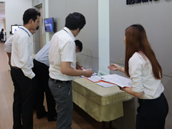 ลงทะเบียนรับเอกสารประกอบการฝึกอบรม