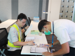 ลงทะเบียนรับเอกสารประกอบการฝึกอบรม