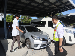 การตรวจสอบความปลอดภัยรอบตัวรถก่อนการเดินทาง