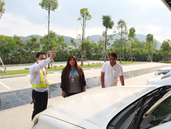 สาธิตเทคนิคการตรวจสอบความปลอดภัยรอบตัวรถ