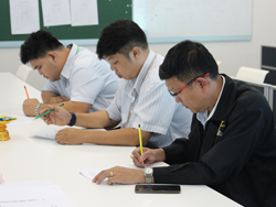 ลงทะเบียนทดสอบความรู้ก่อน และหลังการฝึกอบรม
