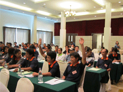 บรรยากาสการฝึกอบรมเต็มไปด้วยสาระและความสนุกสนาน