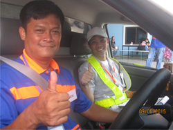 ทดสอบทักษะการขับรถในจราจร