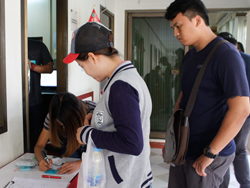 ลงทะเบียนรับเอกสารประกอบการฝึกอบรม