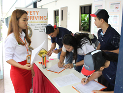 ลงทะเบียนรับเอกสารประกอบการฝึกอบรม