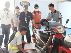ปฏิบัติการณ์ตรวจสอบ และเตรียมความพร้อมของยานพาหนะก่อนการเดินทาง