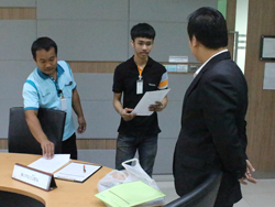 ลงทะเบียนรับเอกสารประกอบการฝึกอบรม