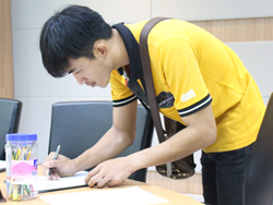 ลงทะเบียนรับเอกสารประกอบการฝึกอบรม
