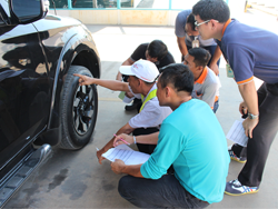 ปฏิบัติการตรวจสอบสภาพยาง และระบบรองรับน้ำหนักรถยนต์เบื้องต้น Tyre Inspection and Basic Maintenance