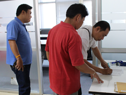 ลงทะเบียนรับเอกสารประกอบการฝึกอบรม