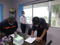 ลงทะเบียนรับเอกสารประกอบการฝึกอบรม