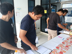ลงทะเบียนรับเอกสารประกอบการฝึกอบรม