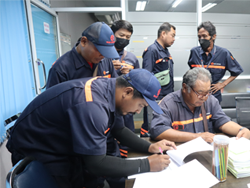 ลงทะเบียนรับเอกสารประกอบการฝึกอบรม