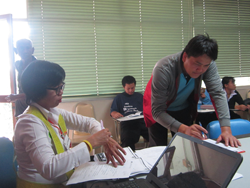 ลงทะเบียนรับเอกสารประกอบการฝึกอบรม