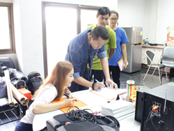 ลงทะเบียนรับเอกสารประกอบการฝึกอบรม