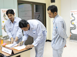 ลงทะเบียนรับเอกสารประกอบการฝึกอบรม