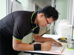 ลงทะเบียนรับเอกสารประกอบการฝึกอบรม