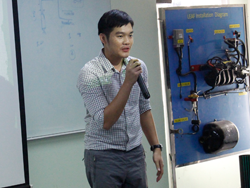 ผู้บริหารความปลอดภัยกล่าวต้อนรับพร้อมเปิดการฝึกอบรม
