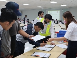 ลงทะเบียนรับเอกสารประกอบการฝึกอบรม