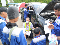 การตรวจสอบสภาพยาง และระบบรองรับน้ำหนัก