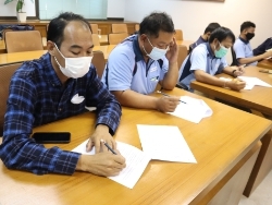 ทดสอบความรู้ก่อน และหลังการฝึกอบรม