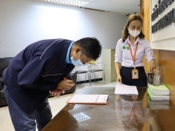 ลงทะเบียนรับเอกสารประกอบการฝึกอบรม