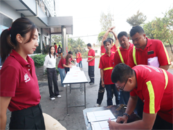 ลงทะเบียนรับเอกสารประกอบการฝึกอบรม