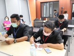 ทดสอบความรู้ก่อน และหลังการฝึกอบรม		