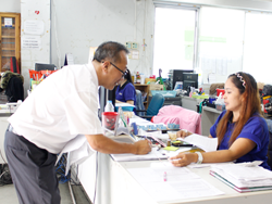 ลงทะเบียนรับเอกสารประกอบการฝึกอบรม