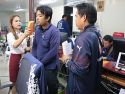 ตรวจวัดปริมาณแอลกอฮอล์ก่อนเริ่มการฝึกอบรม