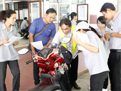 การตรวจสอบ และเตีียมความพร้อมของยานพาหนะภาคปฏิบัติ