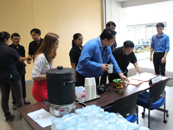 ลงทะเบียนรับเอกสารประกอบการฝึกอบรม