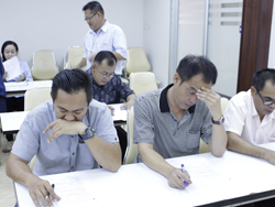 ทดสอบความรู้ก่อนการฝึกอบรม