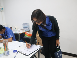 ลงทะเบียนรับเอกสารประกอบการฝึกอบรม