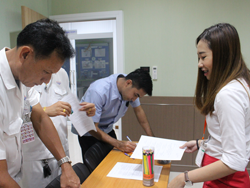 ลงทะเบียนรับเอกสารประกอบการฝึกอบรม